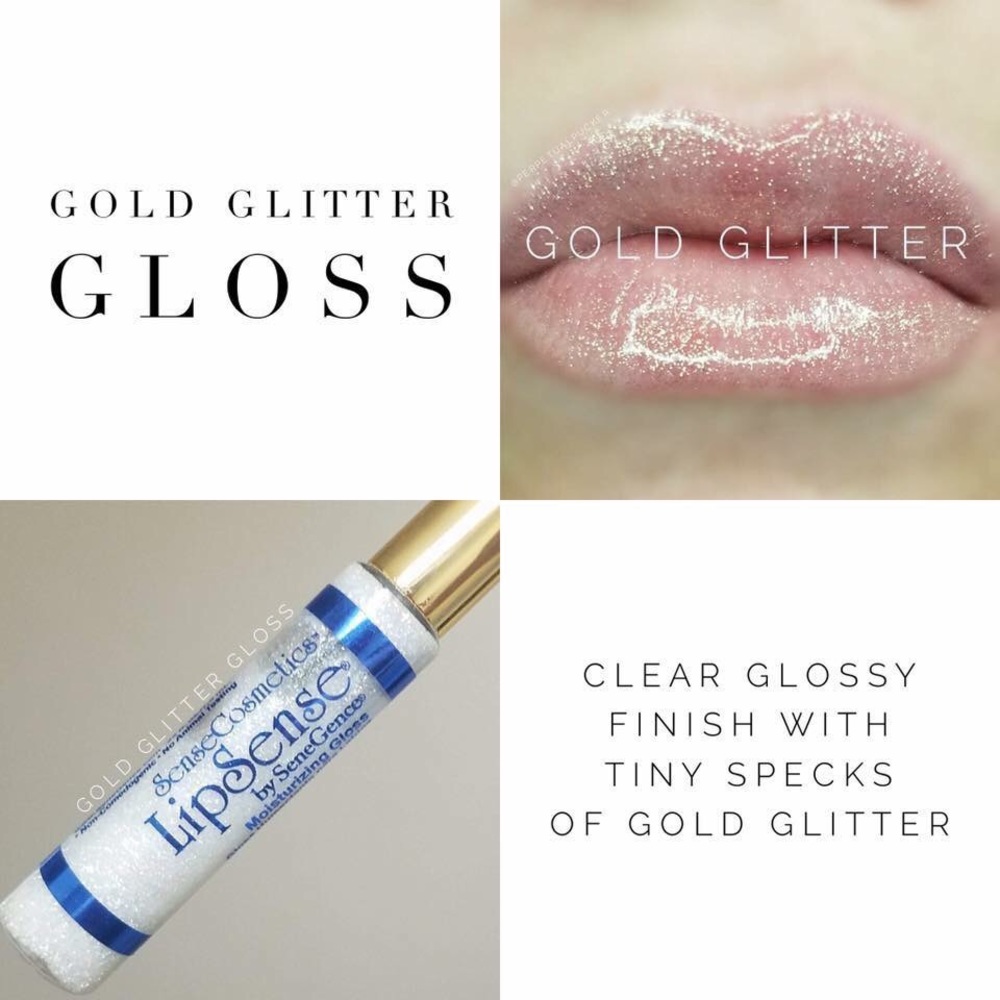 LipSense Gold Glitter Gloss!